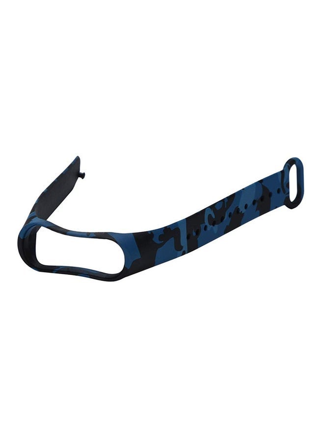 Replacement Strap For Xiaomi Mi Band 3 Black/Blue - Image 2