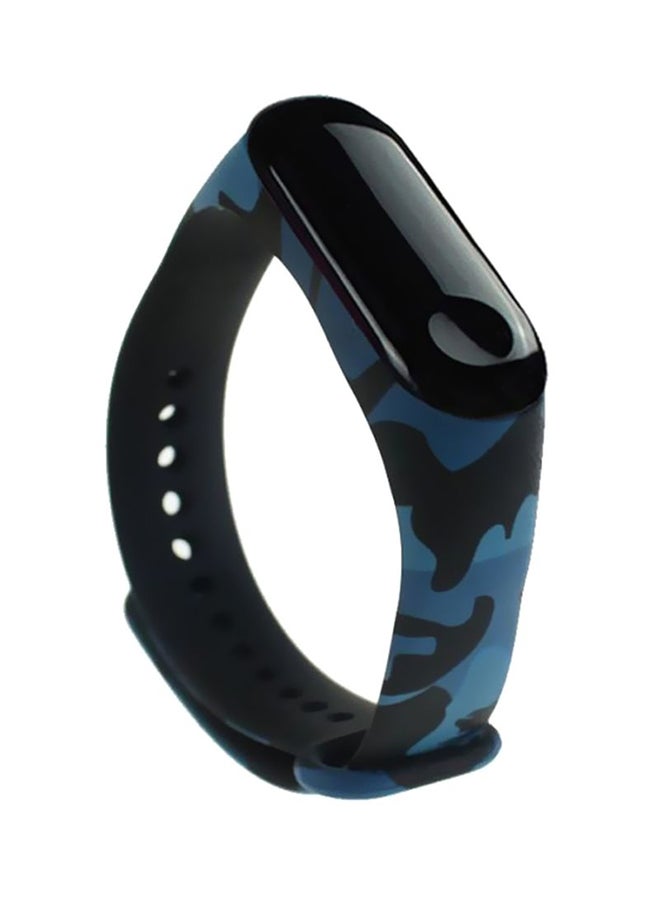 Replacement Strap For Xiaomi Mi Band 3 Black/Blue - Image 3