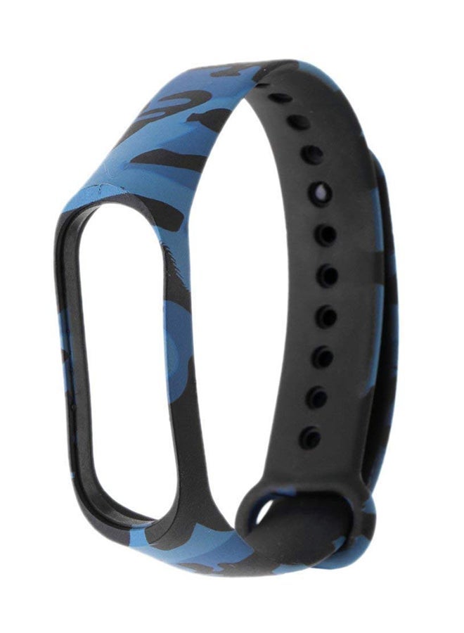 Replacement Strap For Xiaomi Mi Band 3 Black/Blue - Image 1