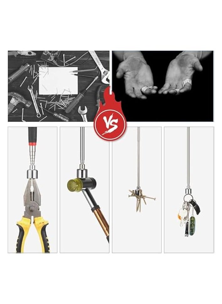 PROMASS Telescoping Magnet Pick up Tools, Include 20 lb Magnetic Tool and 3 lb Telescoping Magnet Stick Gadget for Hard to Reach Places  - Image 5
