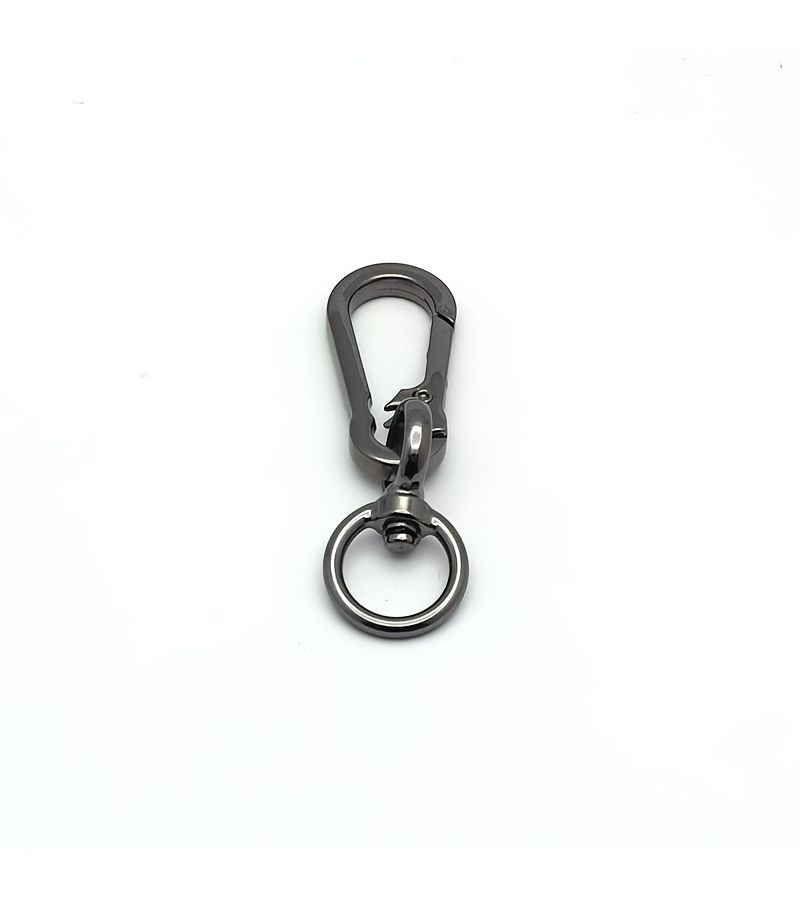 4pcs Zinc Alloy Keychains With Clasps Rings Hooks And Clips Golden Silver Black - Image 2