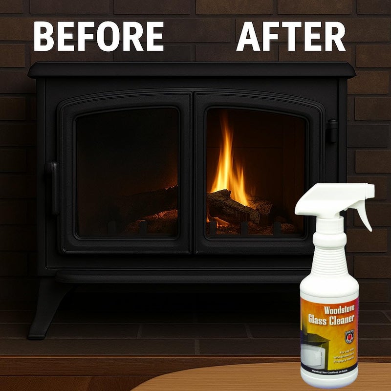 MEECO'S RED DEVIL 701 Wood Stove Glass Cleaner - Removes Creosote, Soot & Smoke from Wood, Pellet, Coal Stoves & Fireplace Inserts (2 Pack, 16 fl oz Each) - Made in the USA - Image 5