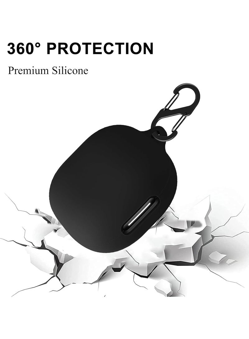 غطاء سيليكون لسماعات أنكر ساوندكور C40i، غطاء واقي مضاد للصدمات مع ملحقات كارابينر (أسود) - Image 3