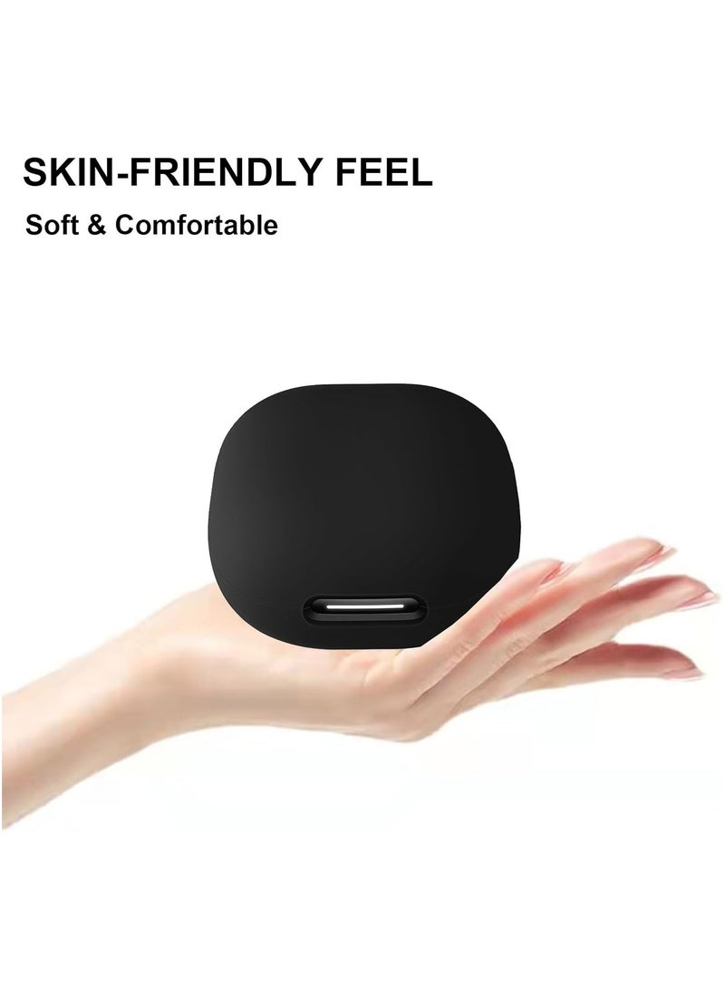 غطاء سيليكون لسماعات أنكر ساوندكور C40i، غطاء واقي مضاد للصدمات مع ملحقات كارابينر (أسود) - Image 4