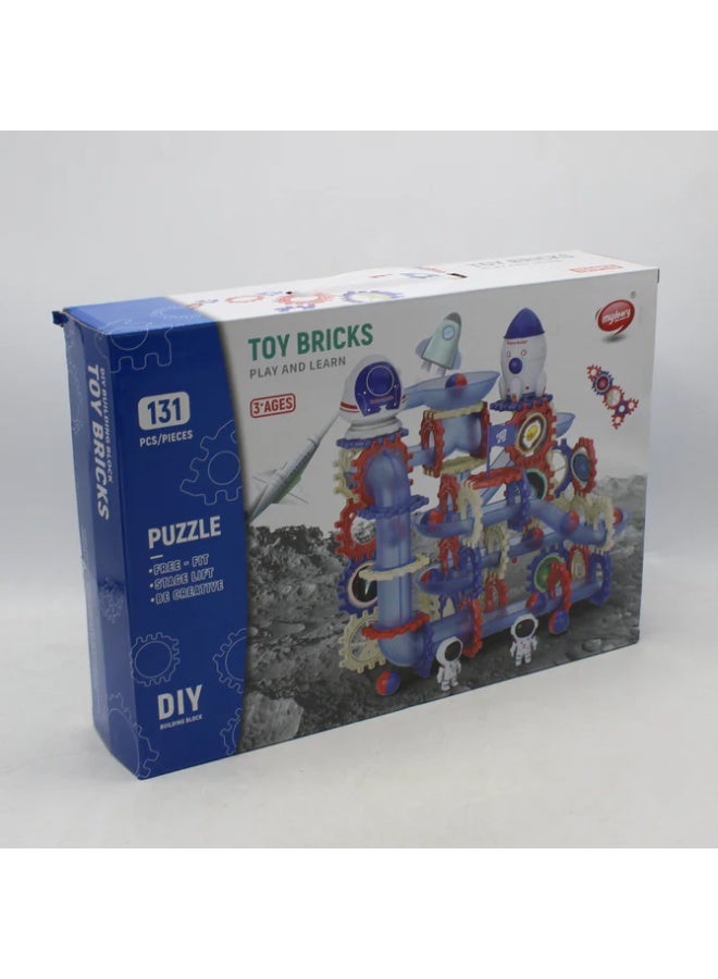 Clicko STEM Educational Toy Plastic Construction Building Blocks Track Set Slideway Marble Race Tracking Model - Image 4