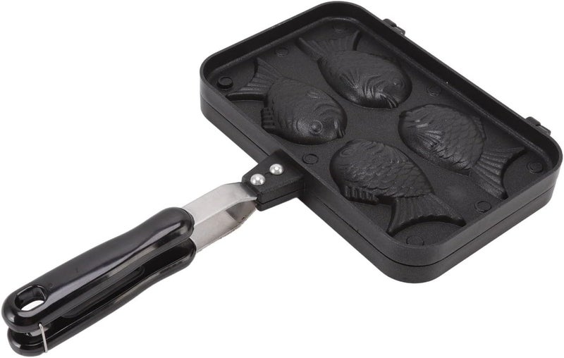 Taiyaki Fish Shape Cake Maker, Double Baking Pan with Non Stick Coating, Waffle Baking Mold for Home Kitchen, Premium Cast Aluminum Alloy Material, Easy to Clean and Demould - Image 1