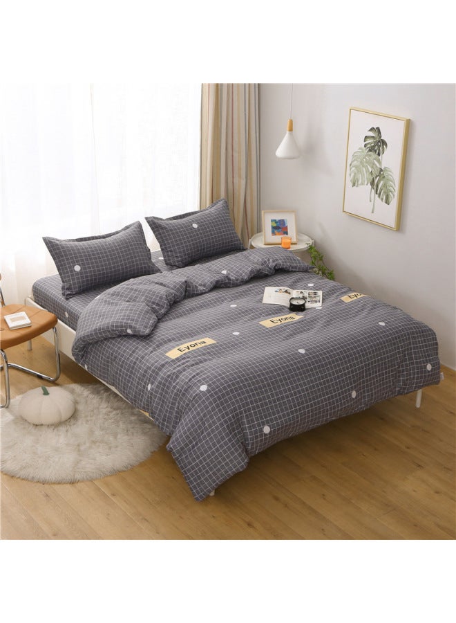 Quilt Cover Single Piece 150x 200 Student Dormitory Single Quilt Cover 200x 230cm Double Quilt Imitation Cotton Four Seasons Wholesale-Color:Griyi-Specifications:180x220cm Quilt Cover - Image 1