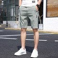 Generic Mens Shorts Trendy Summer Ice Silk Thin Pants Loose Five-point Pants Casual Five-point Beach Sports Quick-drying Pants Green - Image 1