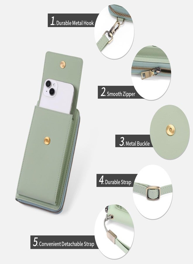 SENDEFN Small Crossbody Cell Phone Bag for Women, Adjustable Strap Mini Vegan Leather Shoulder Handbag with Multi Card Slots - Image 4