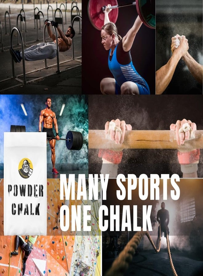 Muscleape Chalk Powder for Superior Grip. 1000gm Premium Non Dust Chalk for Weightlifting, Bodybuilding, Powerlifting, Calisthenics and Other Sports.Non Allergic. Makes Your Grip Dry & Strong. - Image 4