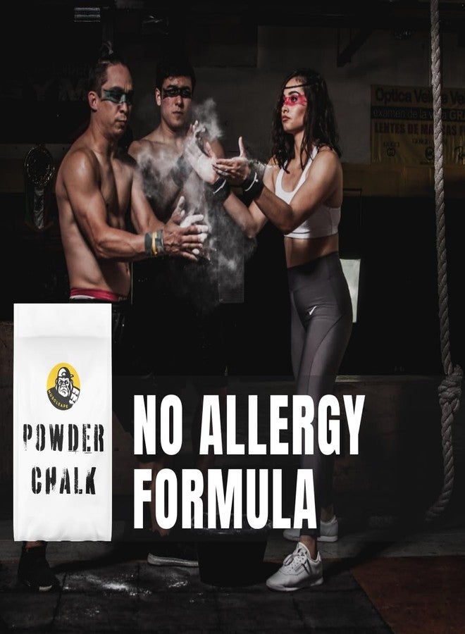 Muscleape Chalk Powder for Superior Grip. 1000gm Premium Non Dust Chalk for Weightlifting, Bodybuilding, Powerlifting, Calisthenics and Other Sports.Non Allergic. Makes Your Grip Dry & Strong. - Image 5