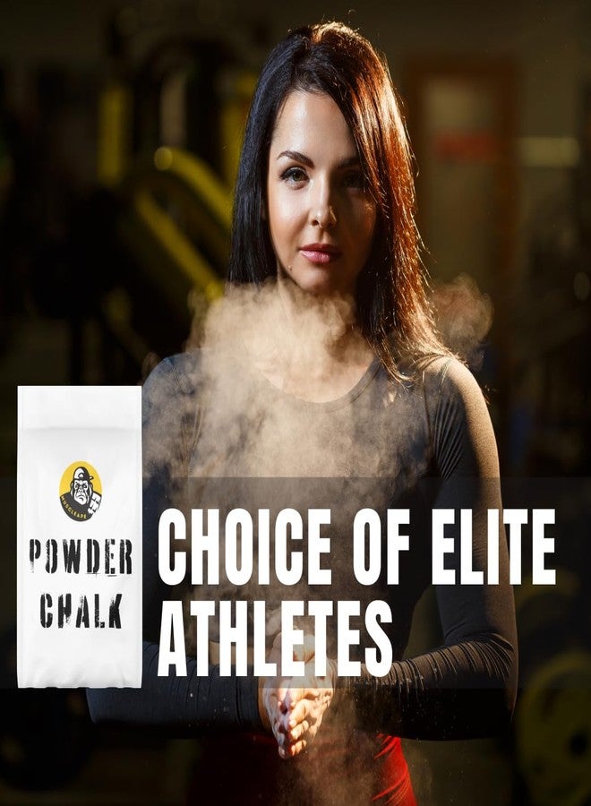 Muscleape Chalk Powder for Superior Grip. 1000gm Premium Non Dust Chalk for Weightlifting, Bodybuilding, Powerlifting, Calisthenics and Other Sports.Non Allergic. Makes Your Grip Dry & Strong. - Image 3