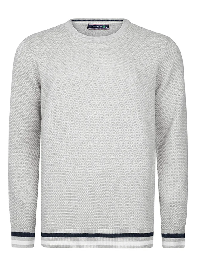 FELIX HARDY Round neck cotton jumper