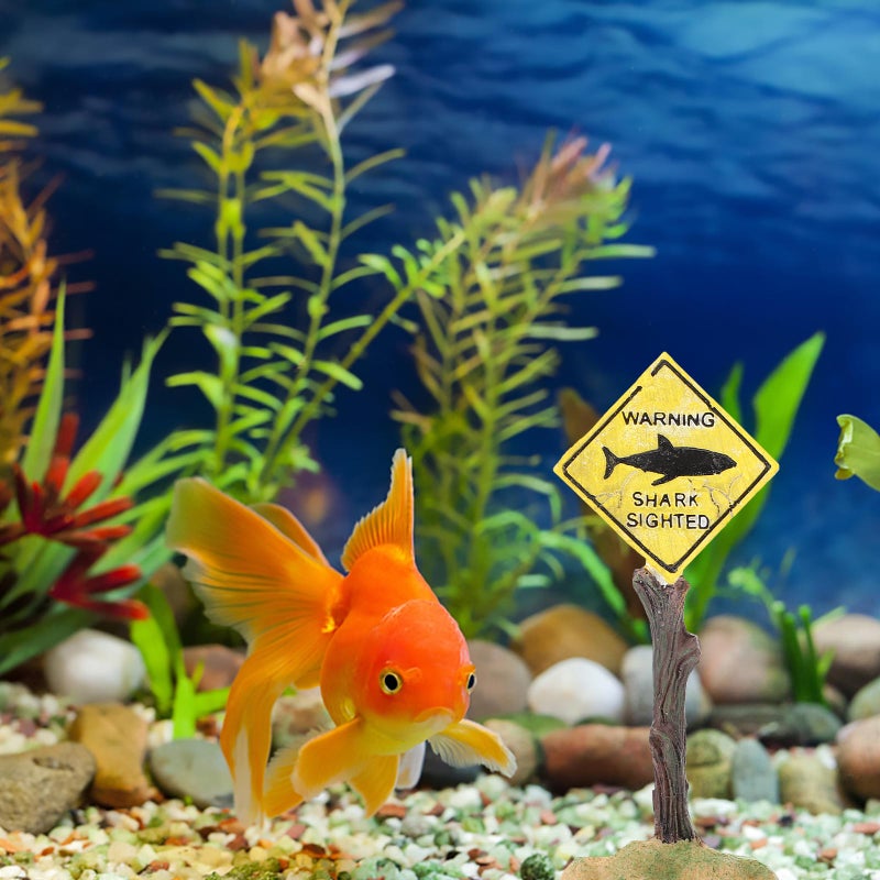 1Pc Aquarium Decoration Yellow Board Aquarium Decor Aquarium Landscape Craft - Image 3