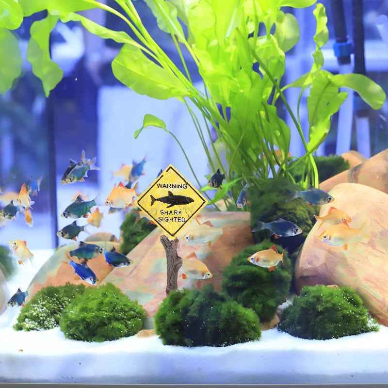 1Pc Aquarium Decoration Yellow Board Aquarium Decor Aquarium Landscape Craft - Image 2