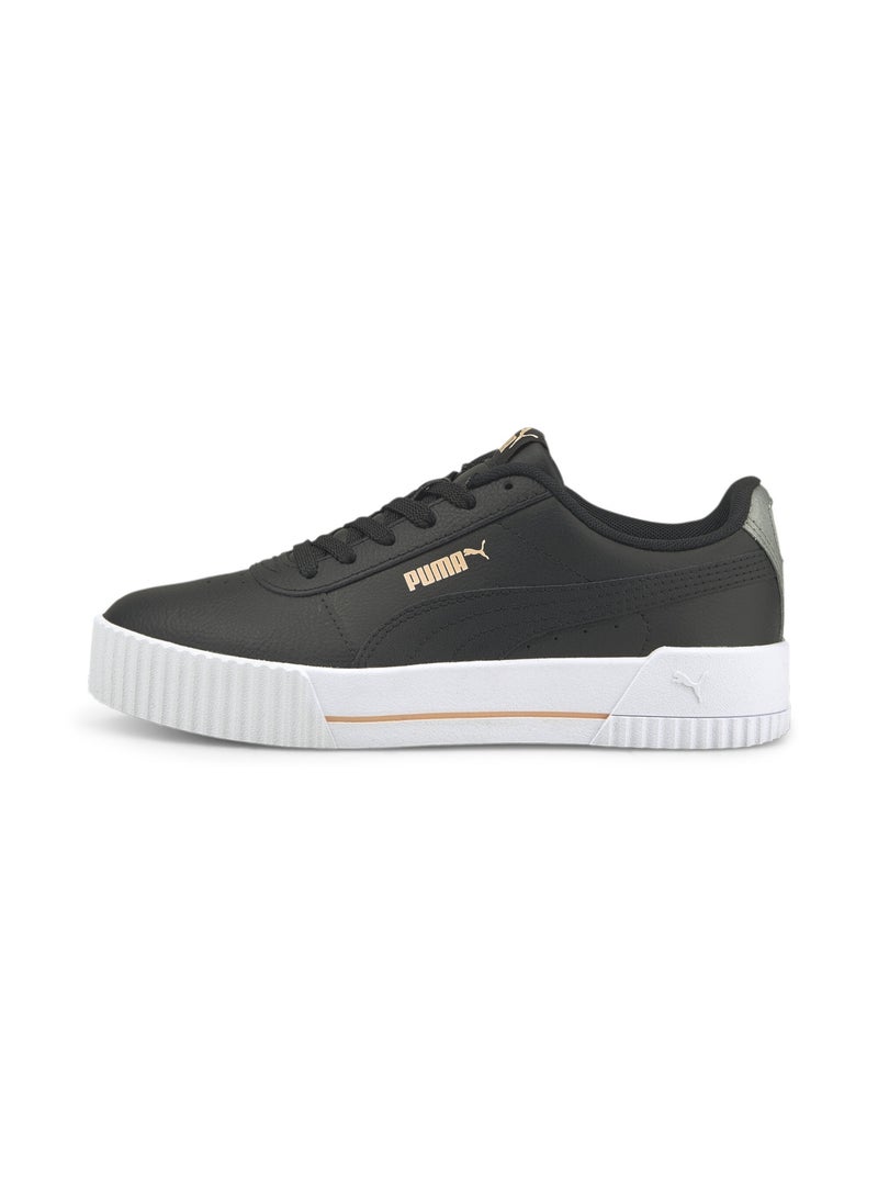 PUMA Carina L Girls Black Trainers - Image 1