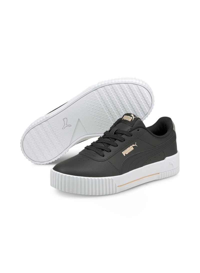 PUMA Carina L Girls Black Trainers - Image 2