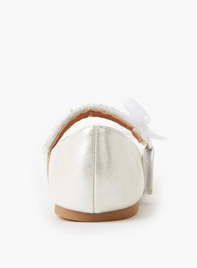 Flora Bella By Shoexpress WHITE Flora Bella Girls Hook And Loop Ballerina Shoes for Women | Best Price UAE