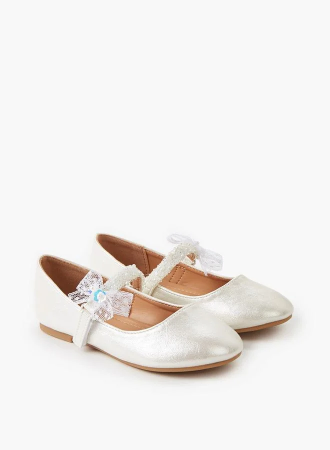 Flora Bella Girls Hook And Loop Ballerina Shoes