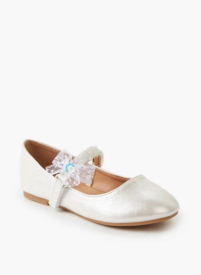 Flora Bella By Shoexpress WHITE Flora Bella Girls Hook And Loop Ballerina Shoes for Women | Best Price UAE
