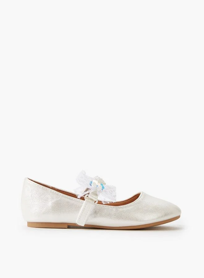 Flora Bella By Shoexpress WHITE Flora Bella Girls Hook And Loop Ballerina Shoes for Women | Best Price UAE