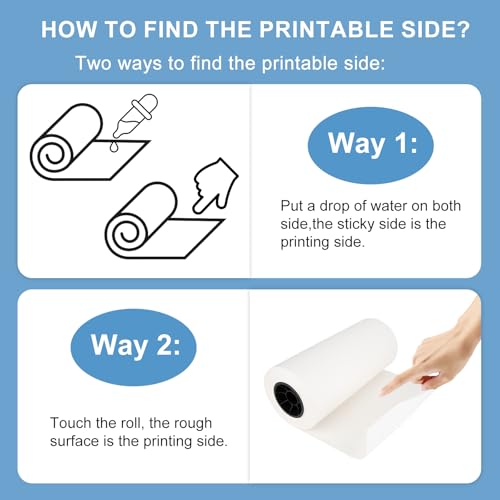 imtfzct Sublimation Paper Roll Fast Dry 105gsm 17 Inch x 328 Feet, Compatible with Inkjet Printer, For T-Shirts Mugs Fabric DIY - Image 3