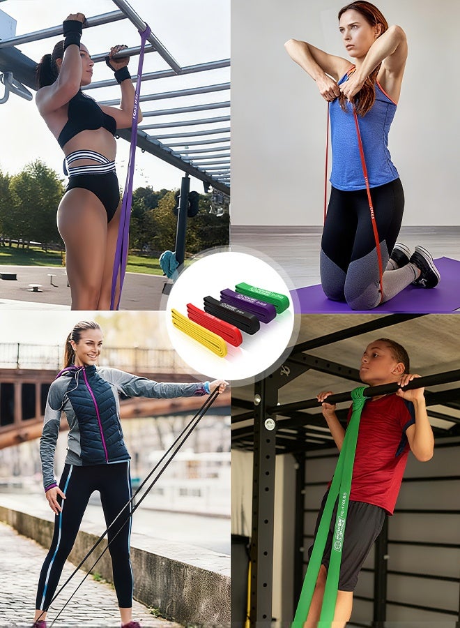 POWER GUIDANCE أشرطة مساعدة السحب POWER GUIDANCE - شريط مقاومة ثقيل، أشرطة تمارين الحركة ورفع الأثقال، مثالية لتمديد الجسم، رفع الأثقال، تدريب المقاومة، شريط واحد ومجموعة - Image 3