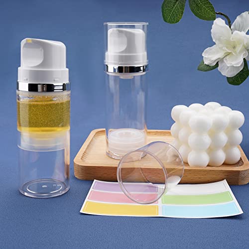 Cosywell Airless Pump Dispenser Bottles 5 Pack 3.4oz/100ml Empty Moisturizer Pump Dispenser Airless Cosmetic Pump Container Travel Pump Bottles for Toiletries Shampoo Lotion - Image 3