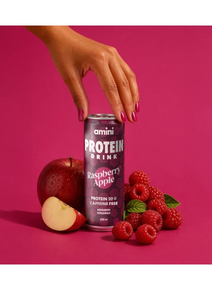 dovember Amini Protein Carbonated Drink Raspberry Apple 12*330ml - Image 5