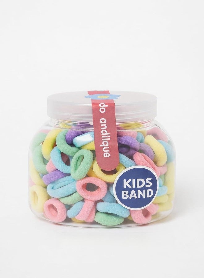 Frescorr (100 pcs) Baby Hair Ties | Soft No-Damage Premium Elastic Mini Rubber Bands for girls | Strong Stretch Ponytail Holders | Daily Use Hair Accessories | (Pastel) - Image 1