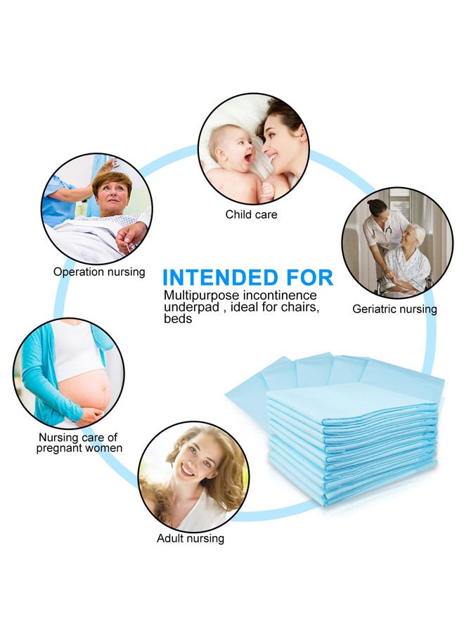 Generic - Disposable Bed Pads for Incontinence Leak Proof Slip Resistant Pee Pad Protector Absorbs 8 Cups Soft Mattress Protection Chux for Enuresis Bedwetting Adults Elderly Kids 40 Pcs - Image 1