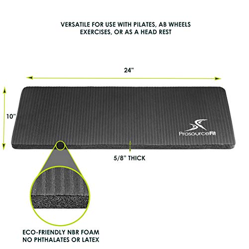 ProsourceFit Extra Thick Yoga Knee Pad and Elbow Cushion 15mm (5/8”) Fits Standard Mats for Pain Free Joints in Yoga, Pilates, Floor Workouts - Image 2