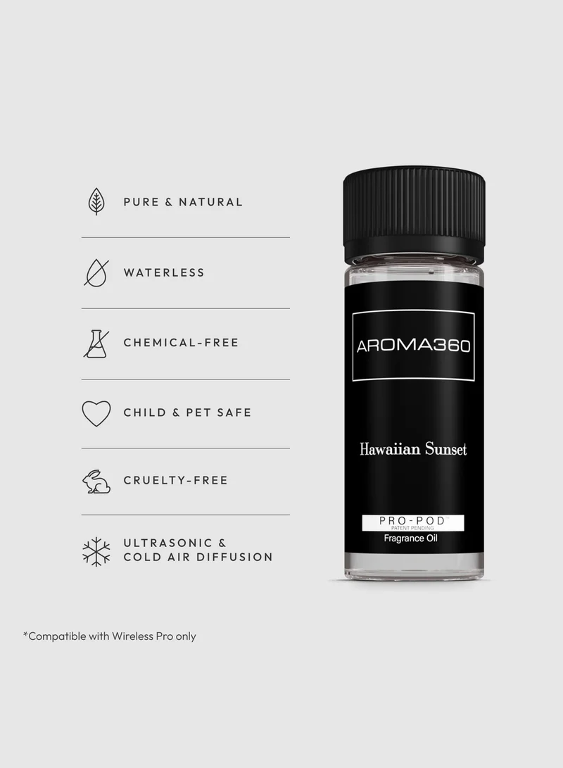 AROMA360 Hawaiian Sunset Pro-Pod Oil Blend - Hotel Inspired for Luxury Essential Oil Diffusers - Aromatherapy Scent Diffuser Oil - Mango, Coconut, and Vanilla