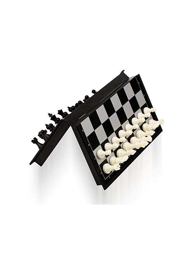 QuadPro Magnetic Travel Chess Set with Folding Chess Board Educational Toys for Kids and Adults, 2 players - Image 1