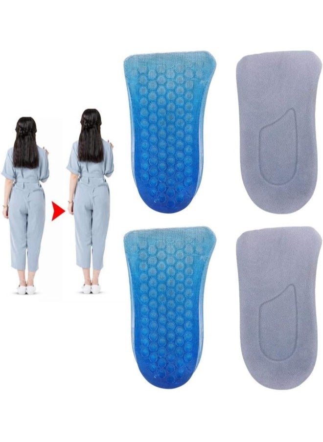 silvercnc Double Height Increase Insole TPR Material Soft Comfortable Half Insoles for Men and Women  - Image 3