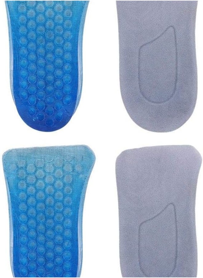 silvercnc Double Height Increase Insole TPR Material Soft Comfortable Half Insoles for Men and Women  - Image 1