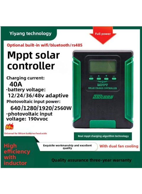 Mppt Solar Controlled Charger Module 12V24V36V48V Solar Controller Fully Automatic Universal Type-Color:Mppt 12v24v36v48v Universal 40a Upgraded Model