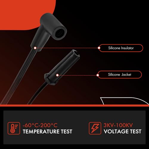 A-Premium Ignition Spark Plug Wires Set of 6 Compatible with Chevrolet Impala 2000-2005, Lumina 2000-2001, Monte Carlo 2000-2005 & Buick LaCrosse, Regal, Lucerne, Allure & Pontiac Grand Prix - Image 4