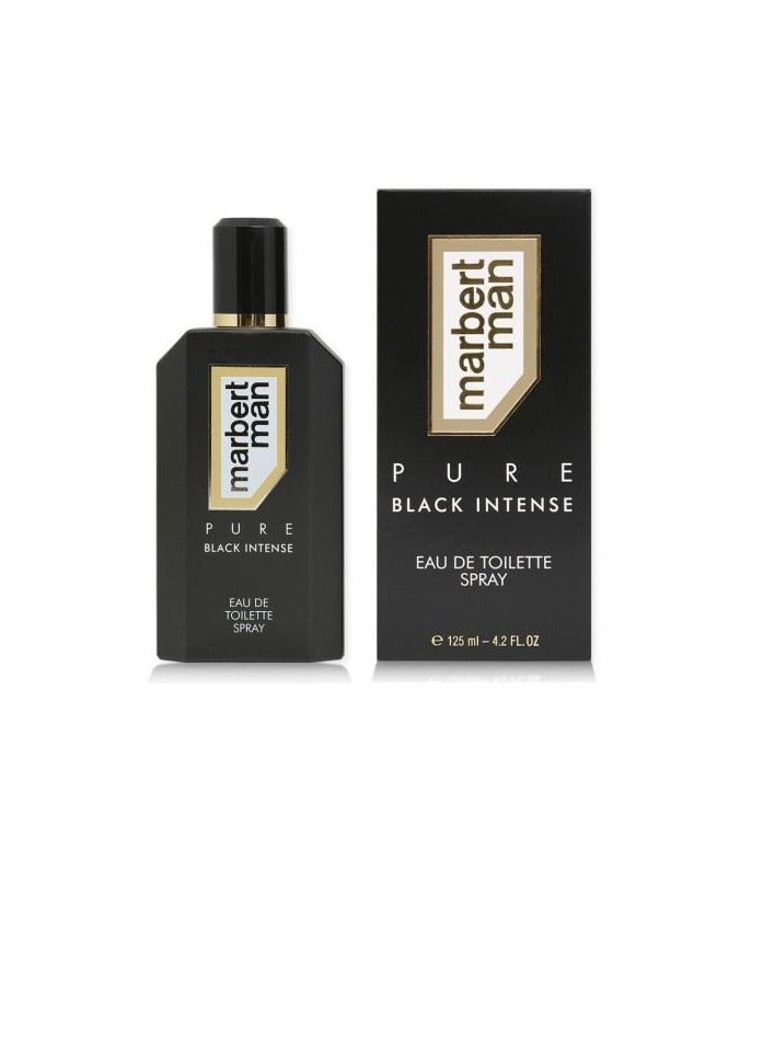 Marbert Man Pure Black Intense perfume for men, Eau de Toilette, 125ml