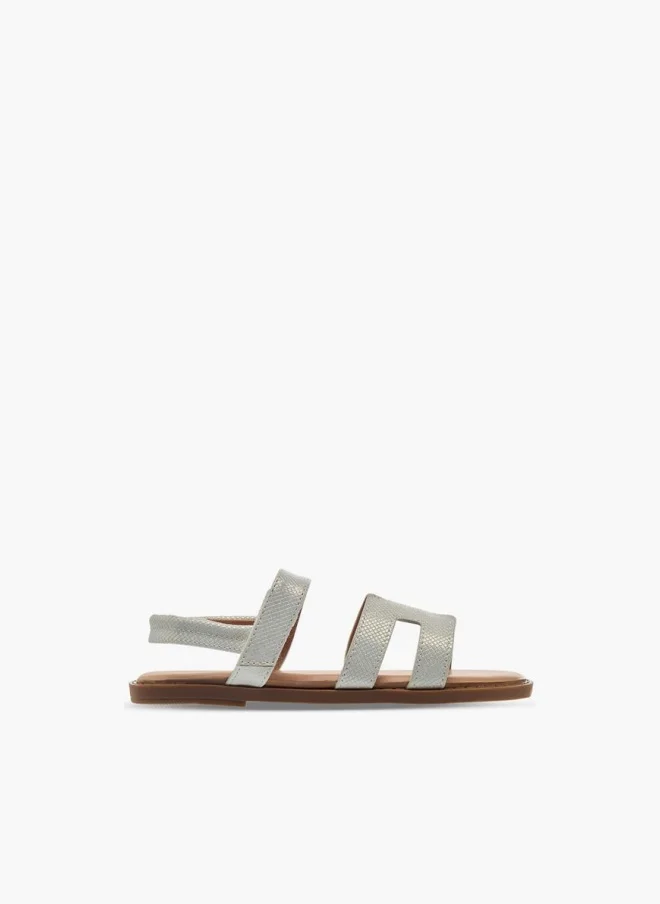 Flora Bella By Shoexpress Flora Bella Girls Textured Hook & Loop Strap Sandals