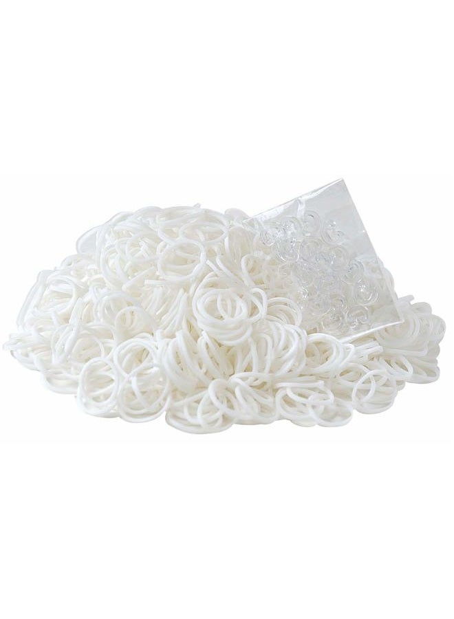 The Beadery White Wonderloom Bands, 600 RubberBand & 24 Clip - Image 2