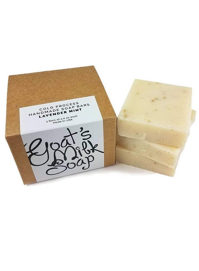 Missame Handmade Fresh Goat'S Milk Bar Soap (Lavender Mint 3 Bars (Economy Pack)) - Image 1