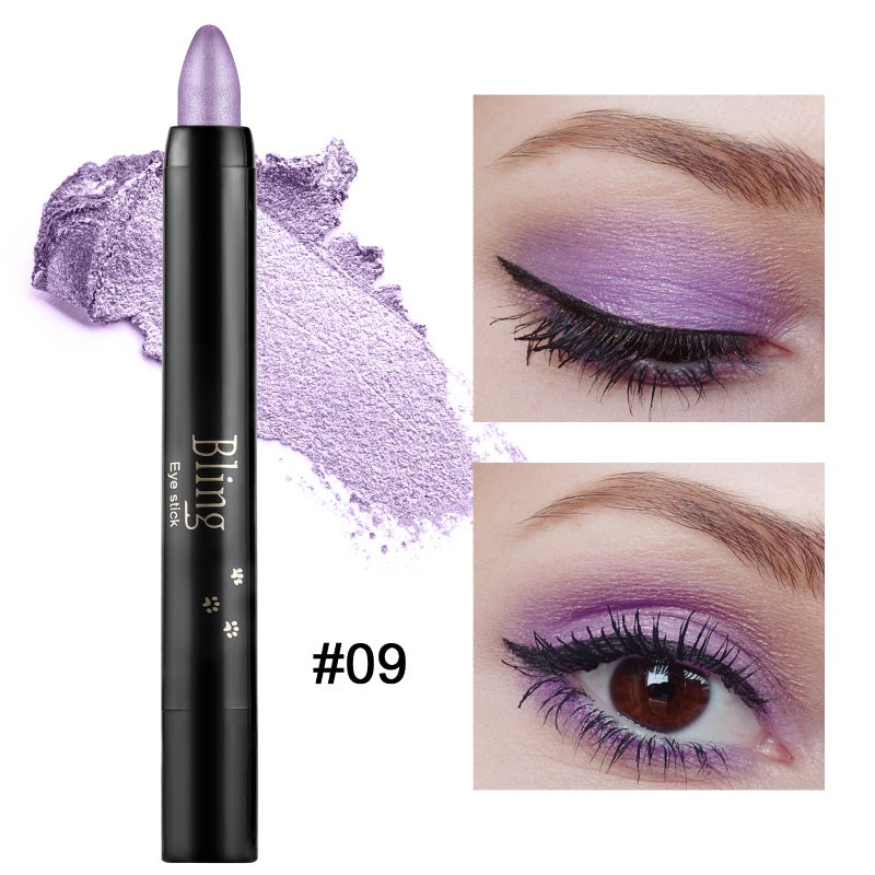 Boobeen Waterproof Eyeshadow Stick - Shimmer Cream Eyeshadow Pen for Easy Glitter Eye Makeup - Image 2