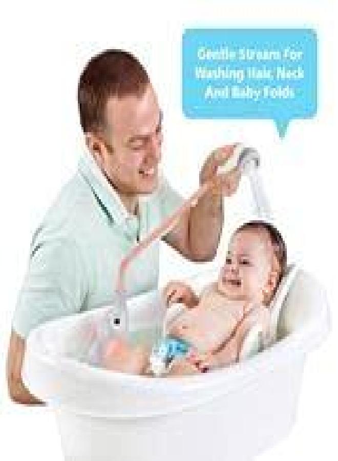 Yookidoo Yookidoo Baby Bath Shower Head - Elephant Water Pump with Trunk Spout Rinser - Control Water Flow from 2 Elephant Trunk Knobs for Maximum Fun in Tub or Sink for Newborn Babies(Pink)  - Image 2
