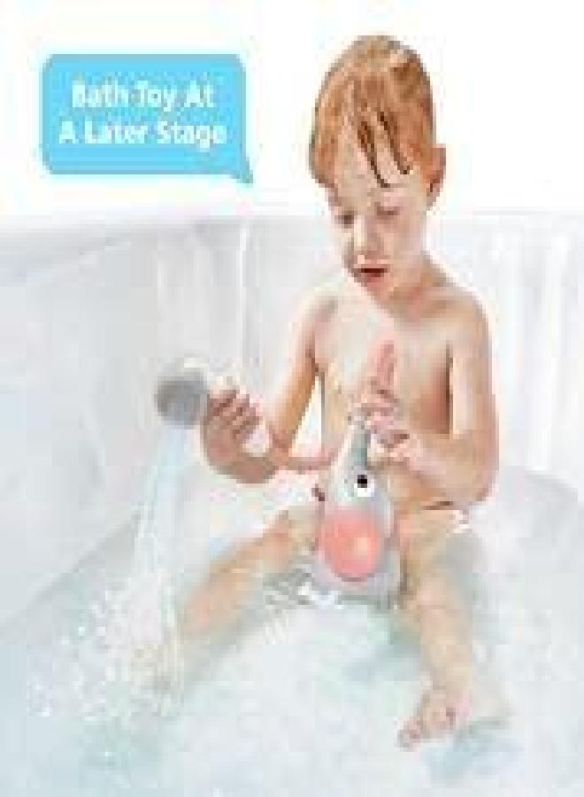 Yookidoo Yookidoo Baby Bath Shower Head - Elephant Water Pump with Trunk Spout Rinser - Control Water Flow from 2 Elephant Trunk Knobs for Maximum Fun in Tub or Sink for Newborn Babies(Pink)  - Image 3