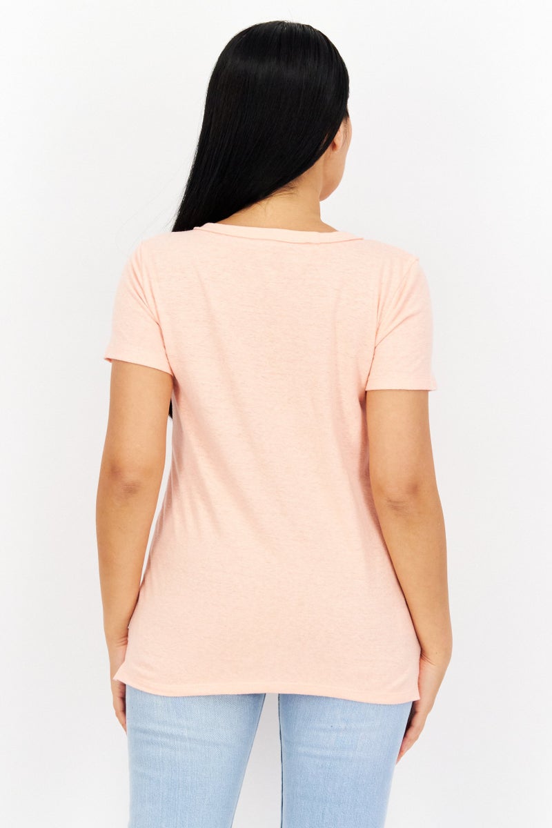 Eddie Bauer Women Round Neck Short Sleeves Plain T-Shirt - Image 4