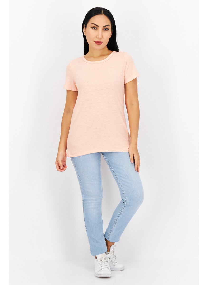 Eddie Bauer - Women Round Neck Short Sleeves Plain T-Shirt - Image 1