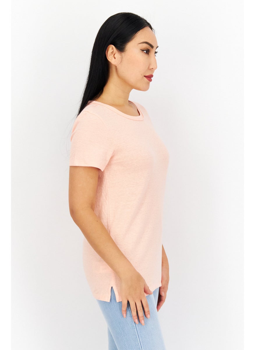 Eddie Bauer - Women Round Neck Short Sleeves Plain T-Shirt - Image 1