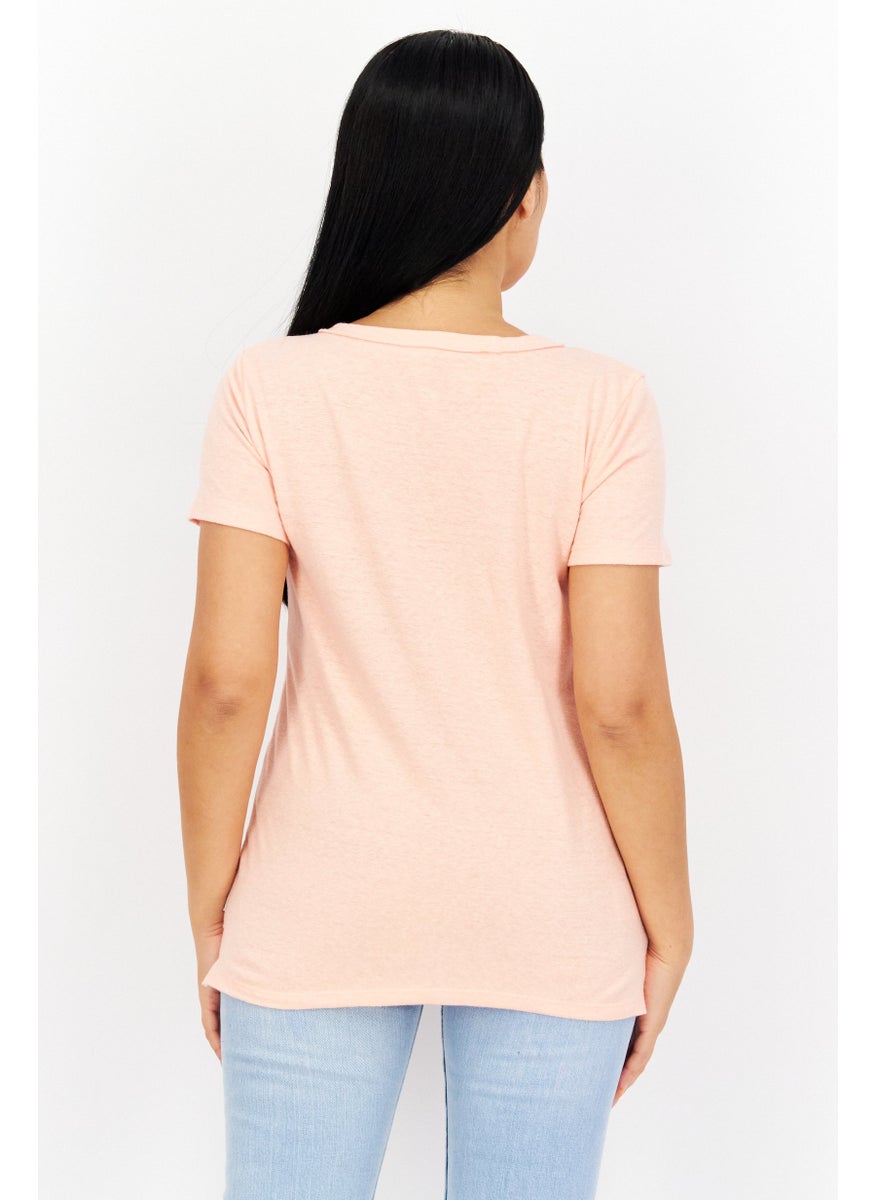 Eddie Bauer - Women Round Neck Short Sleeves Plain T-Shirt - Image 1