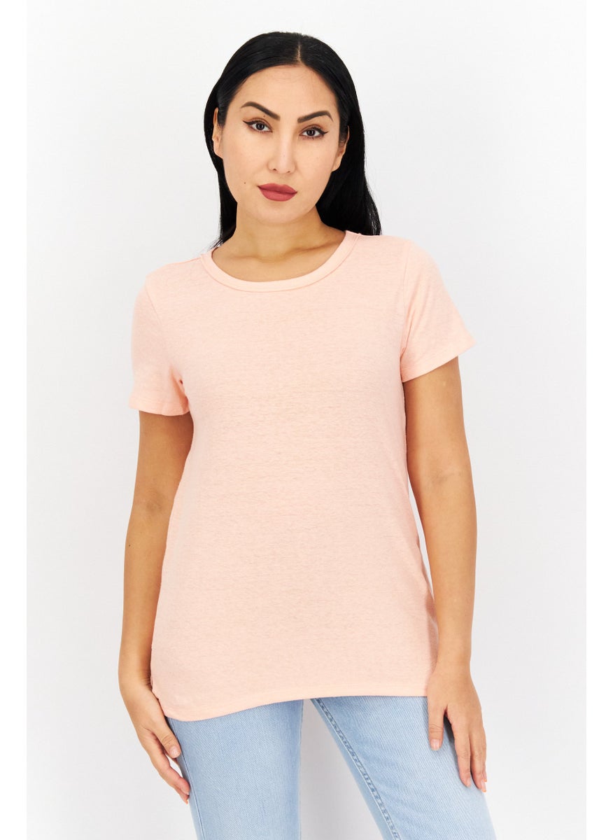 Eddie Bauer - Women Round Neck Short Sleeves Plain T-Shirt - Image 1